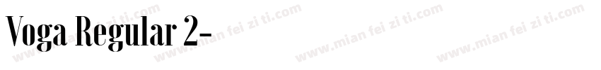 Voga Regular 2字体转换